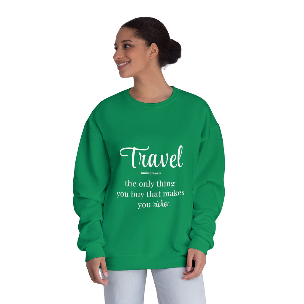 Classic White Crewneck Sweatshirt – Unisex Cozy Pullover