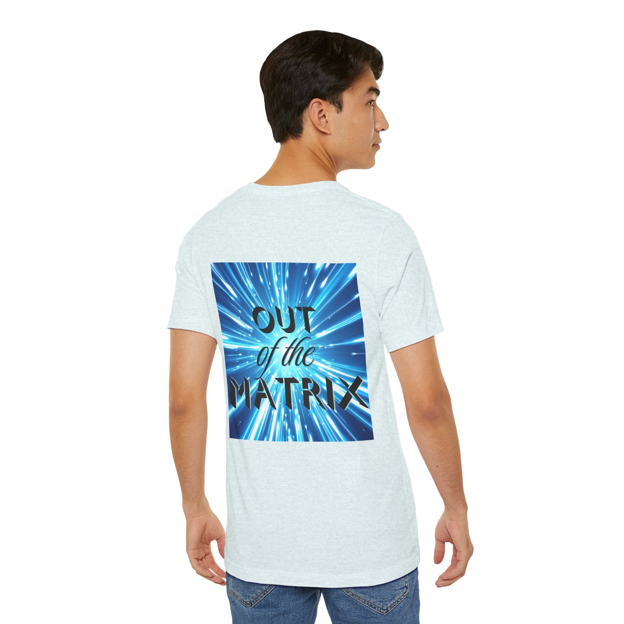 Out of the Matrix – Futuristic Graphic Statement T-Shirt