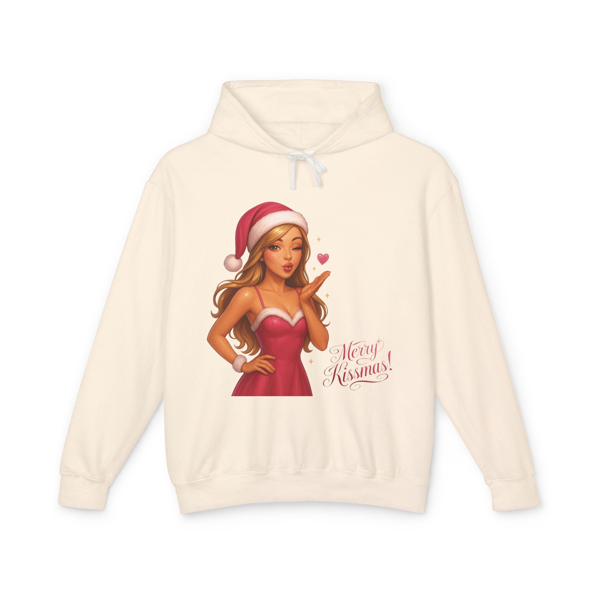Pinup Santa Girl Christmas Hoodie | Merry Xmas Graphic Hoodie