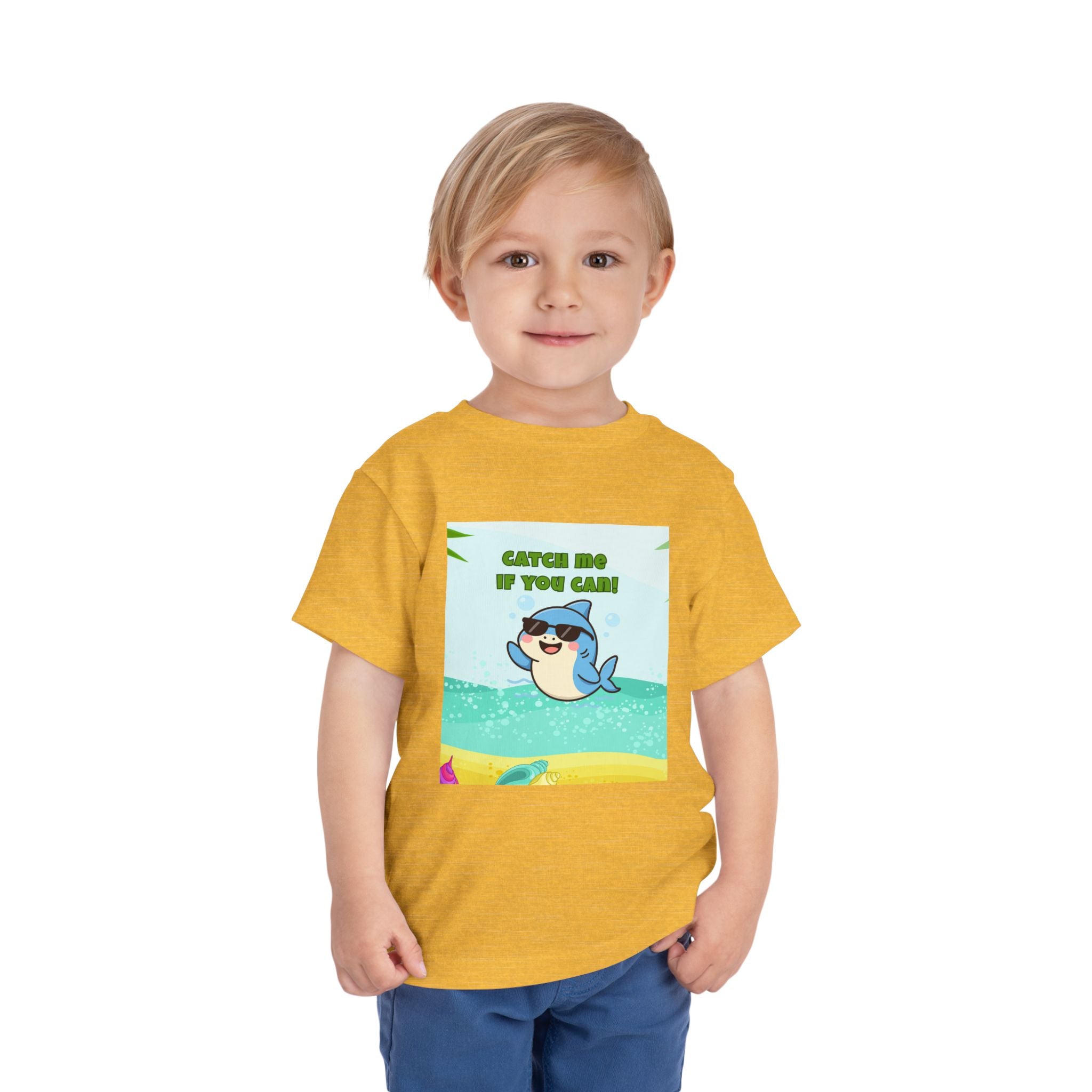 Catch Me If You Can Shark T-Shirt – Cute Toddler Tee, Fun Summer Kids Shirt
