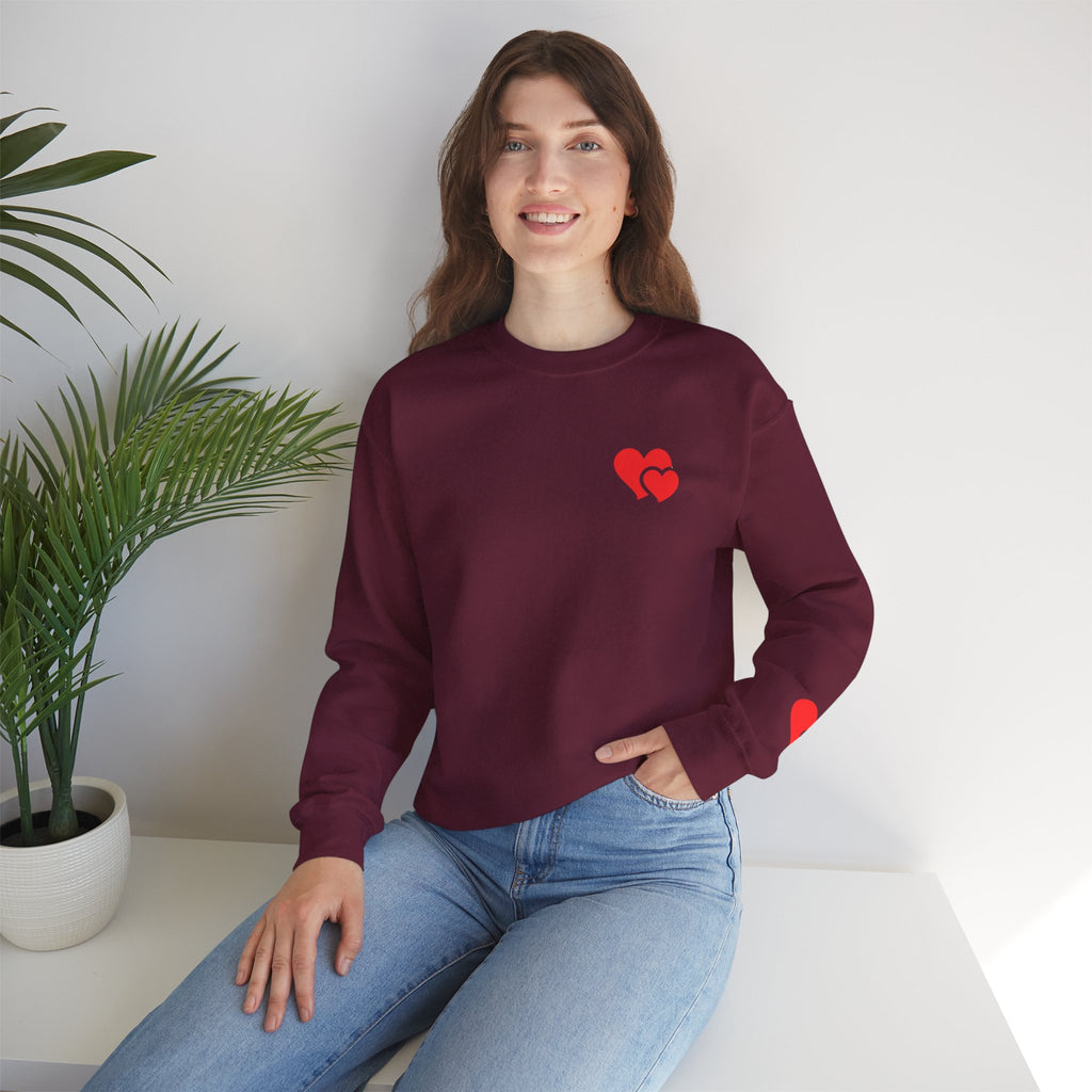 Minimal Heart Valentine Sweatshirt | Cozy Romantic Pullover