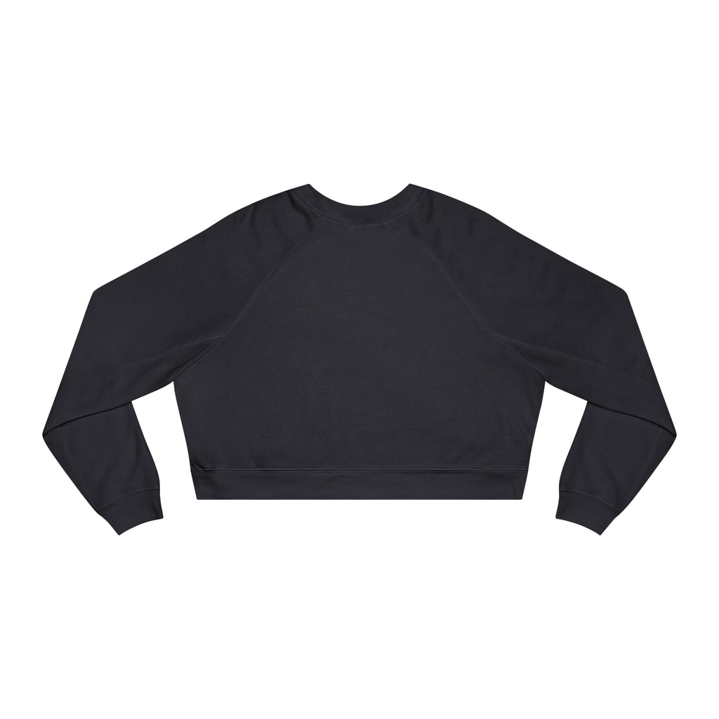 Cat Lover Cropped Fleece Pullover – Women’s Cozy Sweatshirt for Fall Fashion & Gifts
