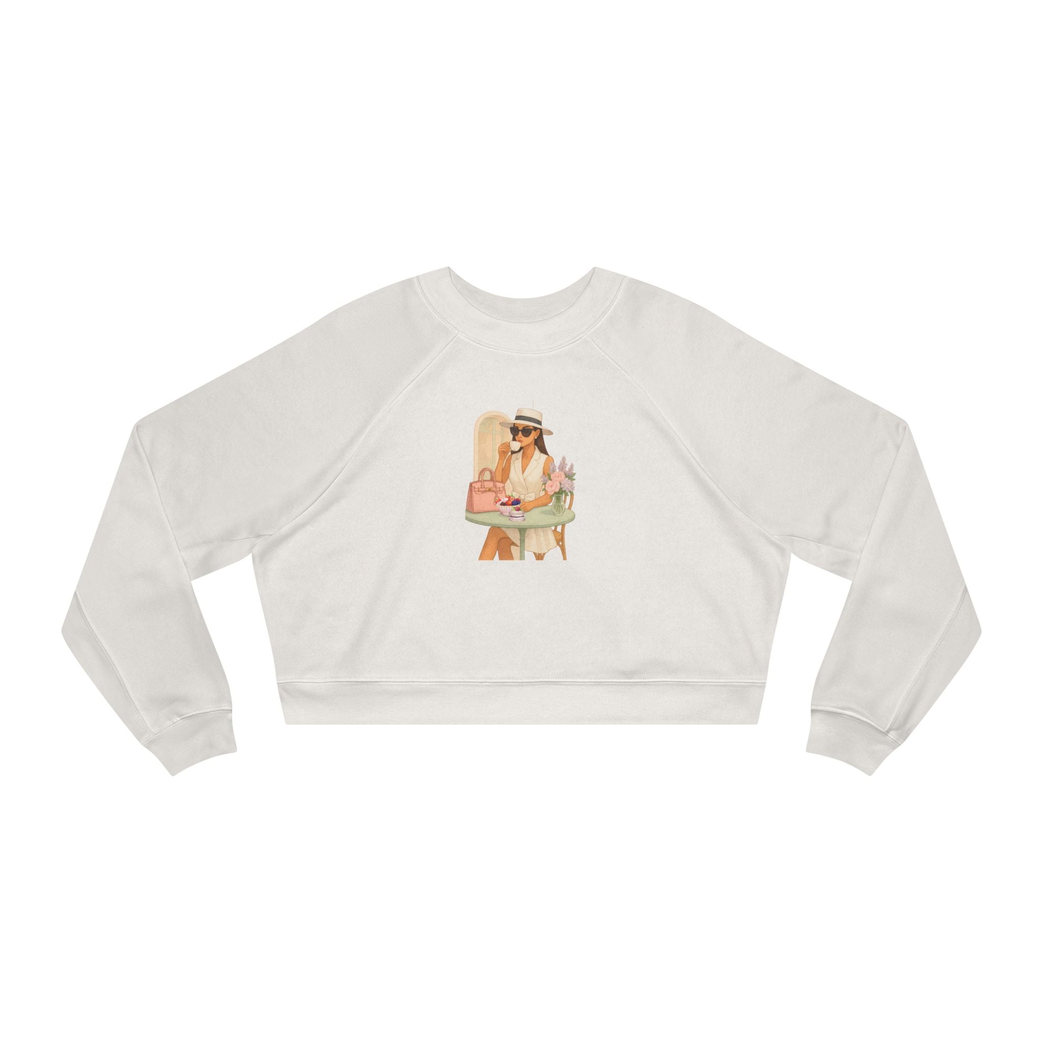 Parisian Fashion Girl Sweatshirt  Elegant French Inspired Cozy Chic Pullover