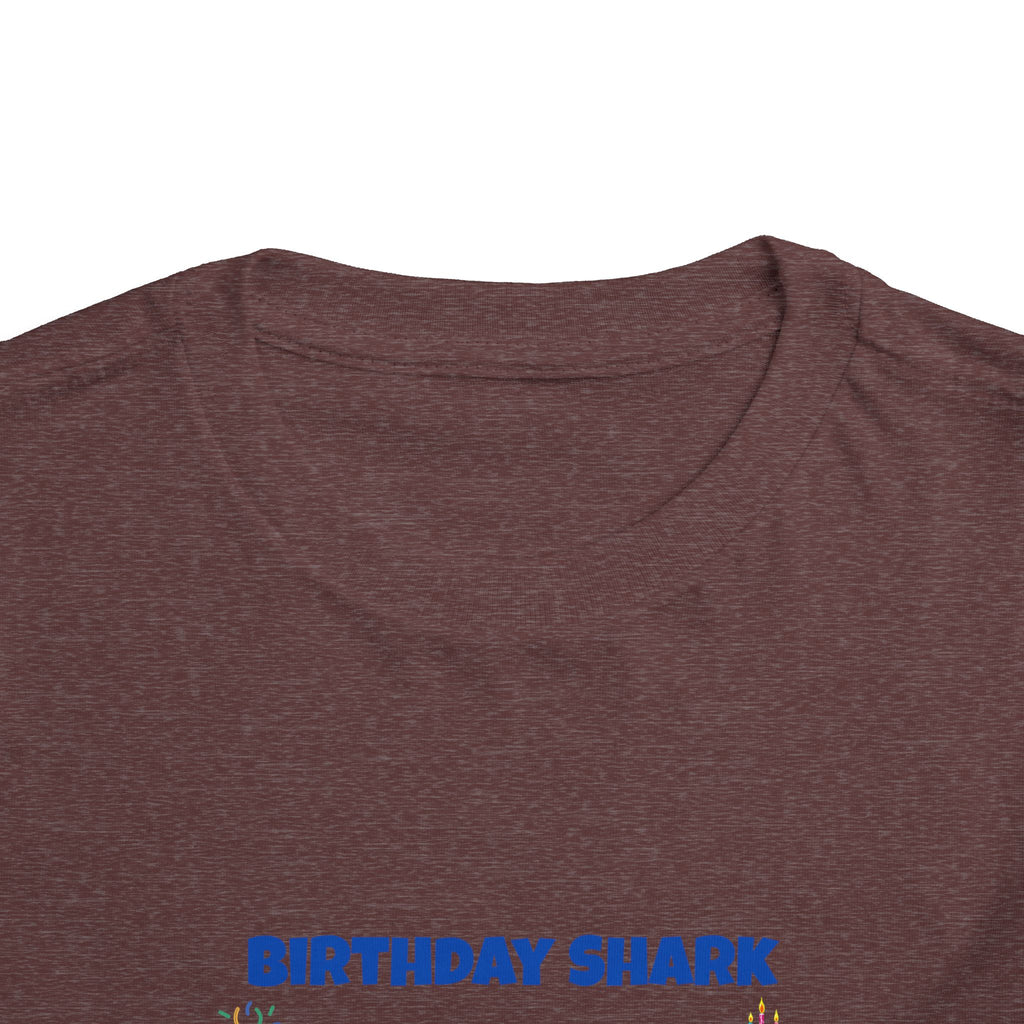 Personalized Birthday Shark TShirt for Kids  Custom Name and Age  Cute Ocean Theme Toddler Tee
