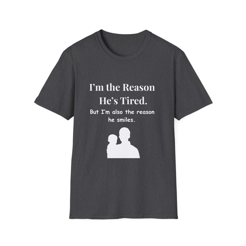 Funny Fathers Day Shirt Im the Reason Hes Tired Gift from Kids