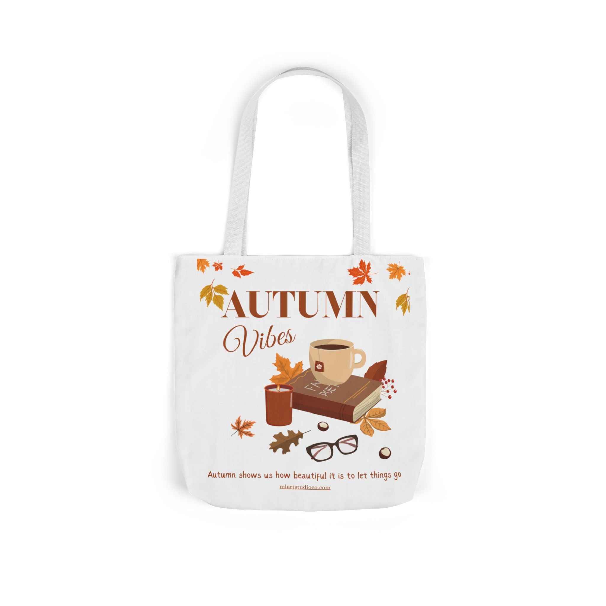 Autumn Vibes Tote Bag – Fall Canvas Shopping Bag, Seasonal Eco-Friendly Gift