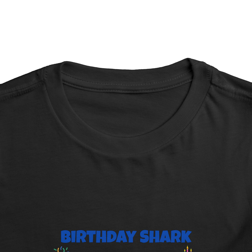 Personalized Birthday Shark TShirt for Kids  Custom Name and Age  Cute Ocean Theme Toddler Tee