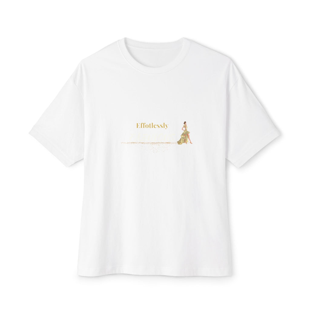 Effortlessly Fabulous T-Shirt | Gold Glam Graphic Tee for Women | Chic Confidence Shirt | Fashion Girl Power Top