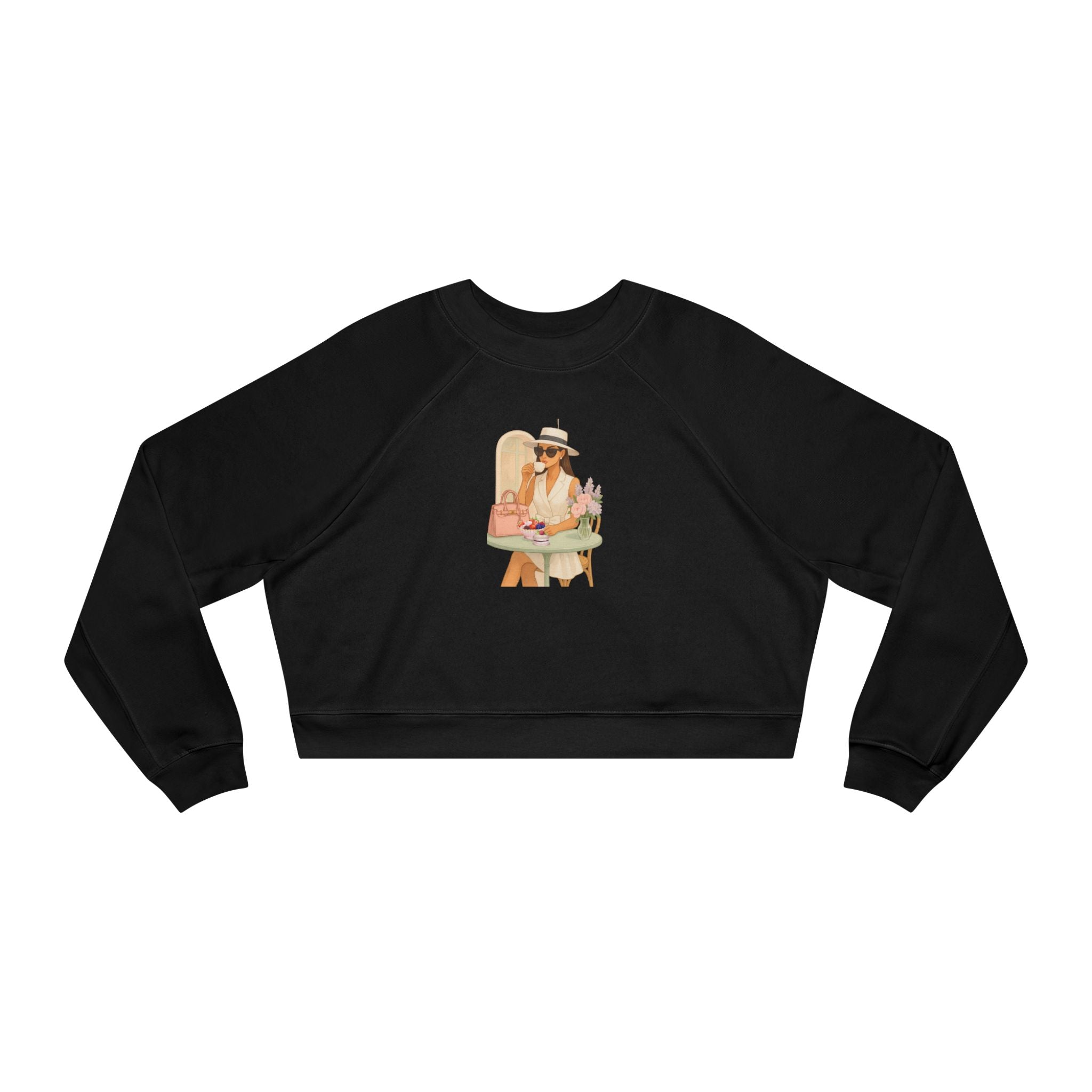 Parisian Fashion Girl Sweatshirt  Elegant French Inspired Cozy Chic Pullover