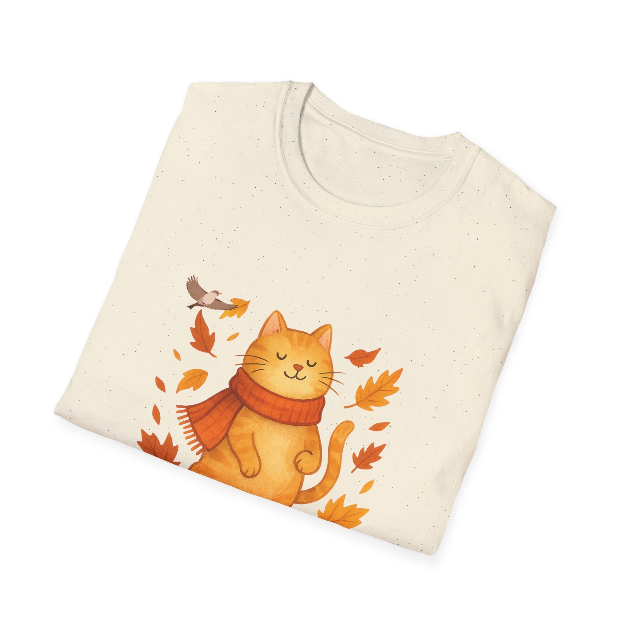 Cat Lover T-Shirt – Cozy Fall Vibes Tee, Funny Graphic Gift for Cat Moms