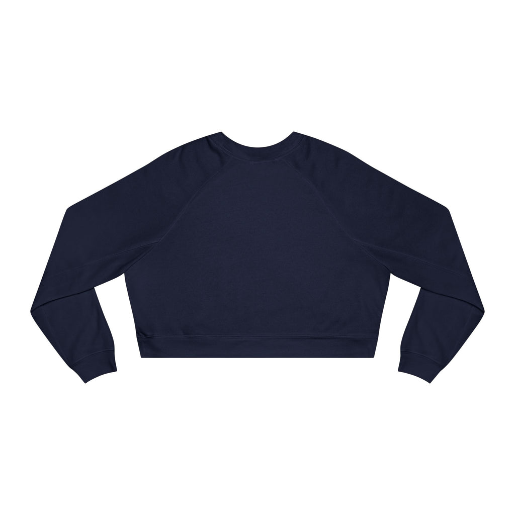 Cat Lover Cropped Fleece Pullover – Women’s Cozy Sweatshirt for Fall Fashion & Gifts