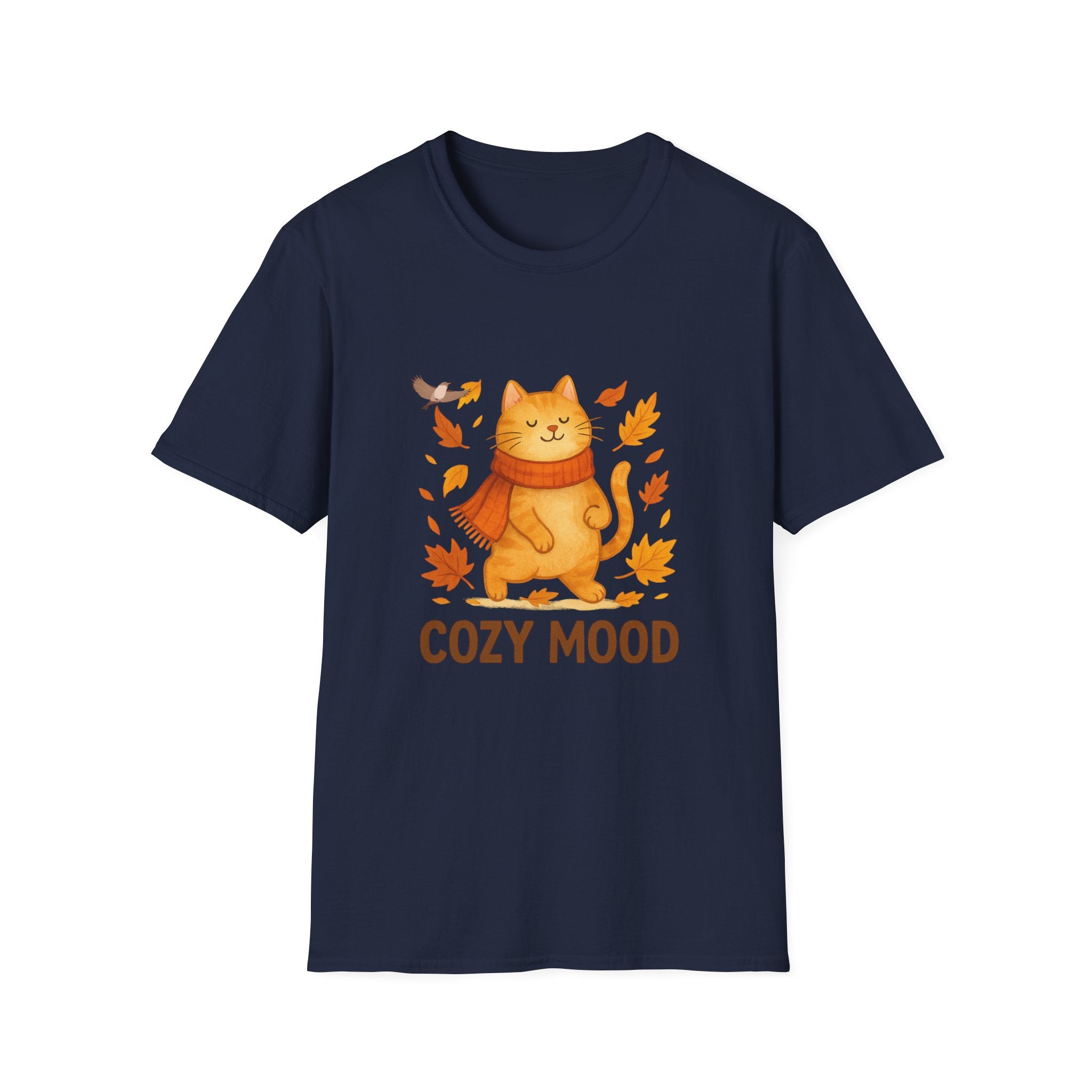 Cat Lover T-Shirt – Cozy Fall Vibes Tee, Funny Graphic Gift for Cat Moms