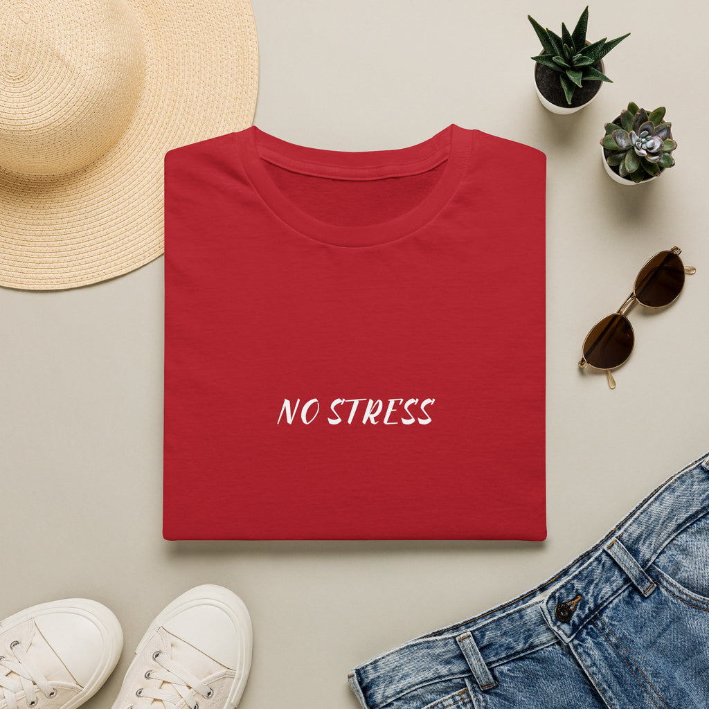 No Stress Tee | Minimalist Quote Shirt | Casual Everyday Graphic T-Shirt