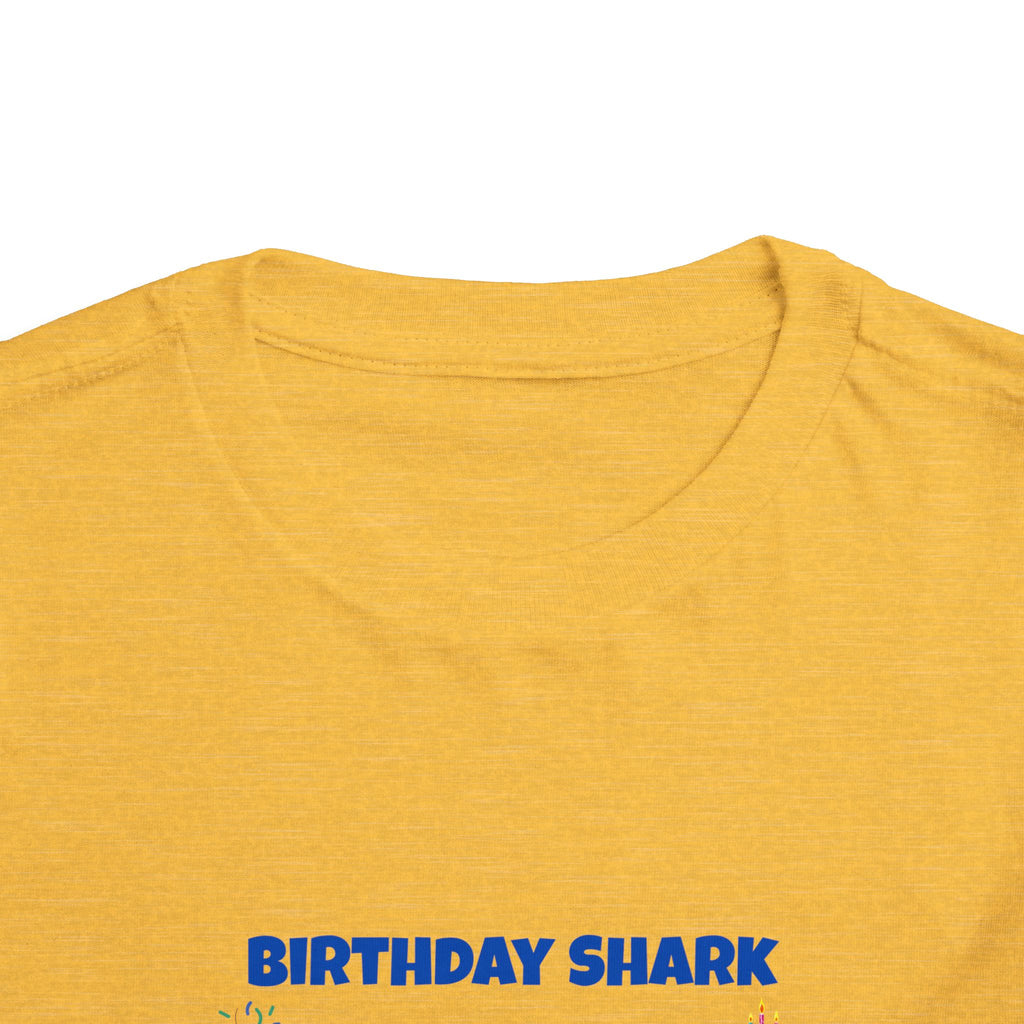 Personalized Birthday Shark TShirt for Kids  Custom Name and Age  Cute Ocean Theme Toddler Tee