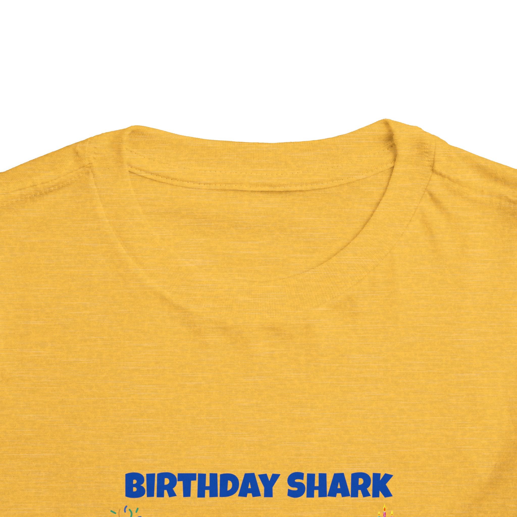 Personalized Birthday Shark TShirt for Kids  Custom Name and Age  Cute Ocean Theme Toddler Tee