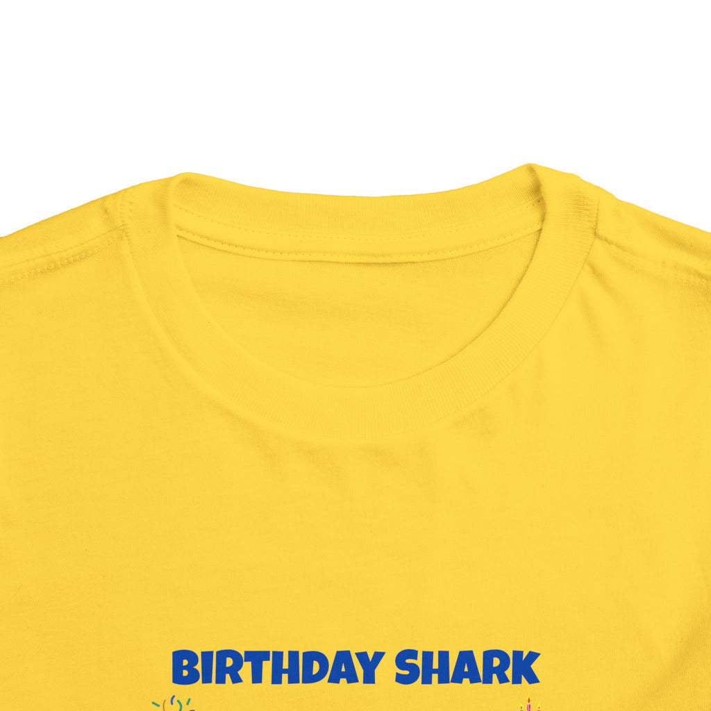 Personalized Birthday Shark TShirt for Kids  Custom Name and Age  Cute Ocean Theme Toddler Tee