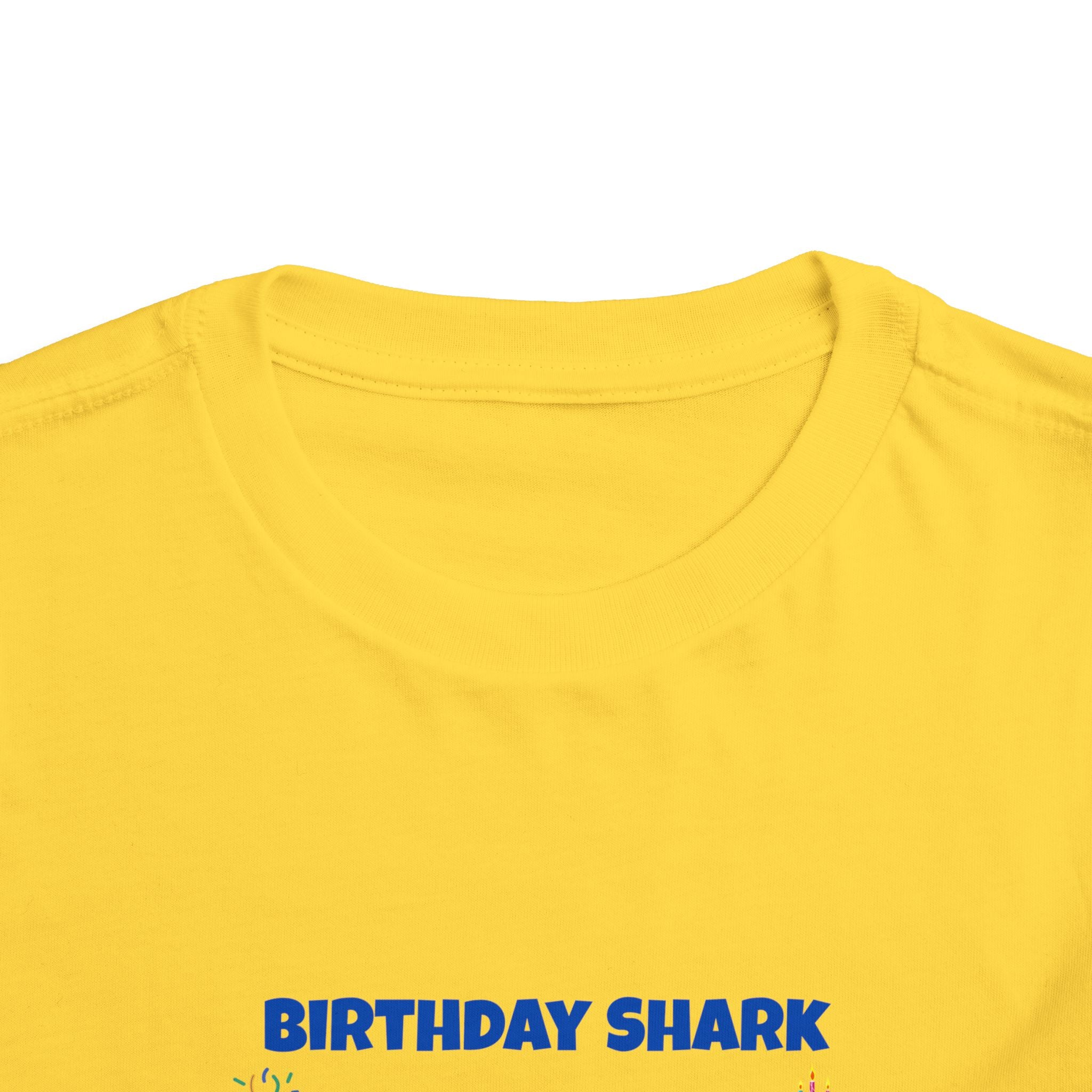 Personalized Birthday Shark TShirt for Kids  Custom Name and Age  Cute Ocean Theme Toddler Tee