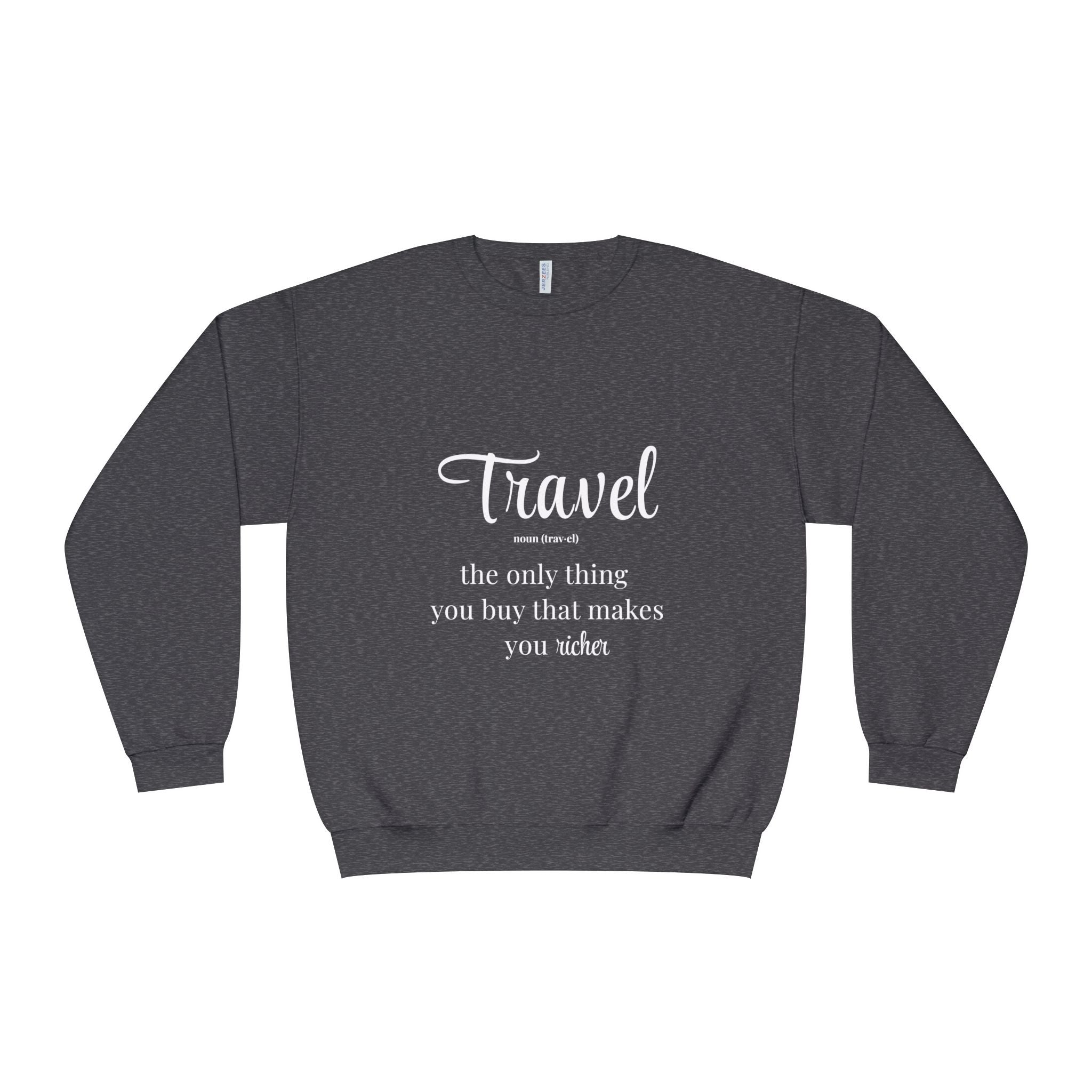 Classic White Crewneck Sweatshirt – Unisex Cozy Pullover