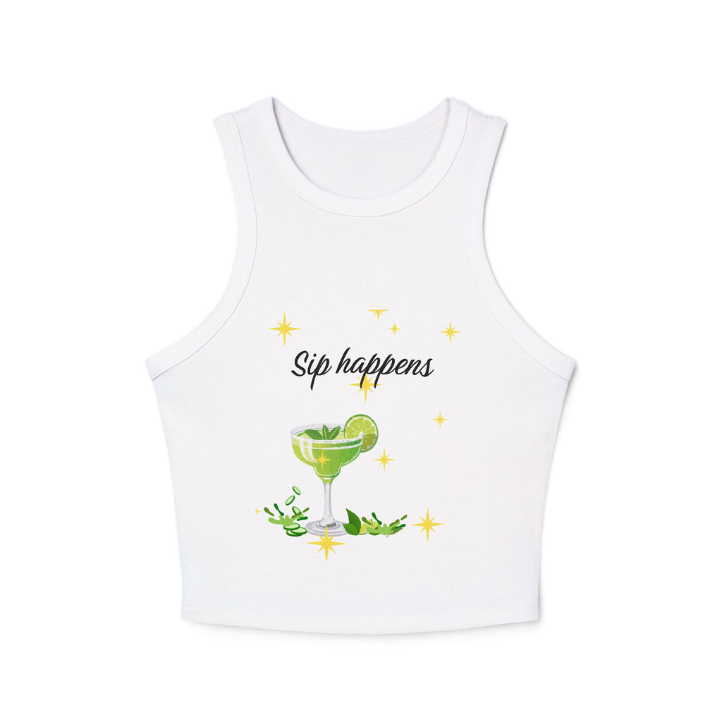 Sip Happens Funny Margarita TShirt  Summer Girls Trip Tank