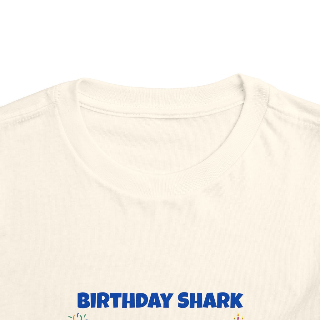 Personalized Birthday Shark TShirt for Kids  Custom Name and Age  Cute Ocean Theme Toddler Tee