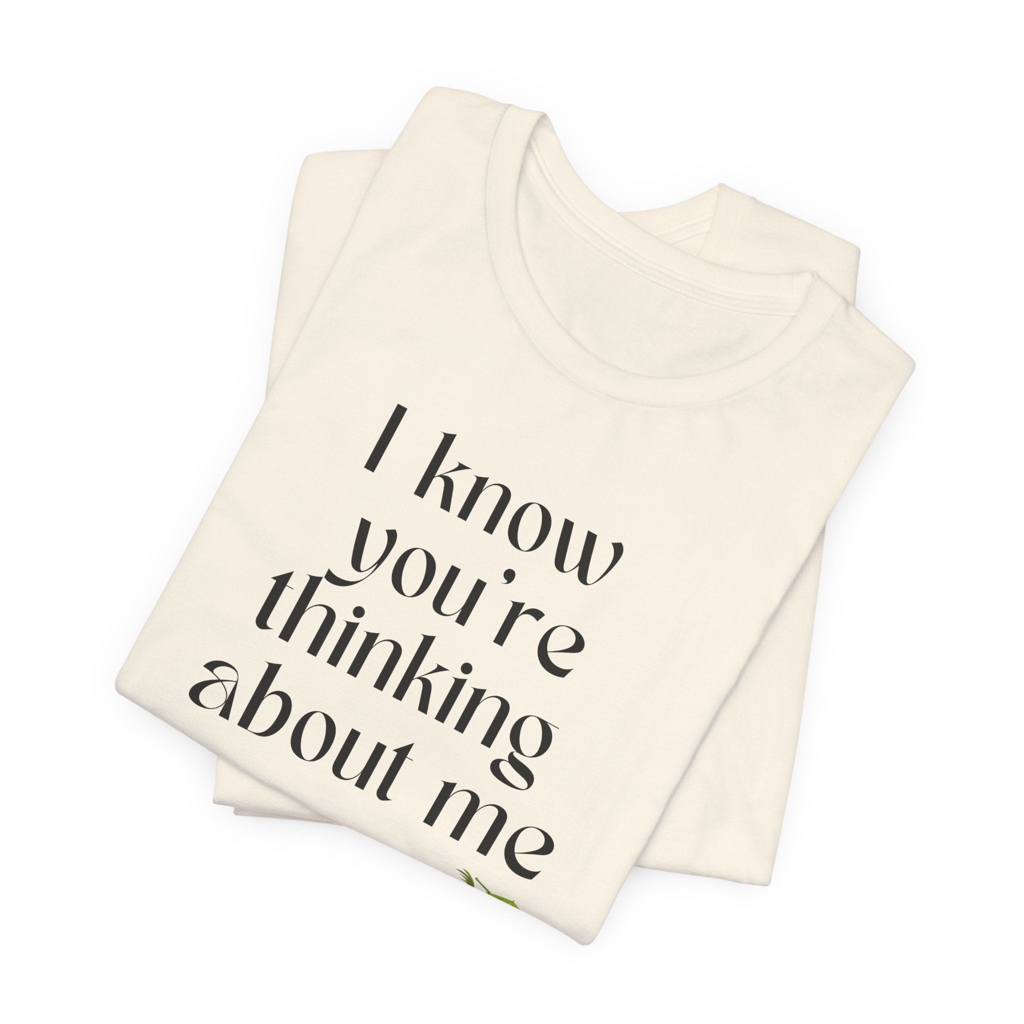 I know you're thinking about me Beach tee | Coconut drink graphic