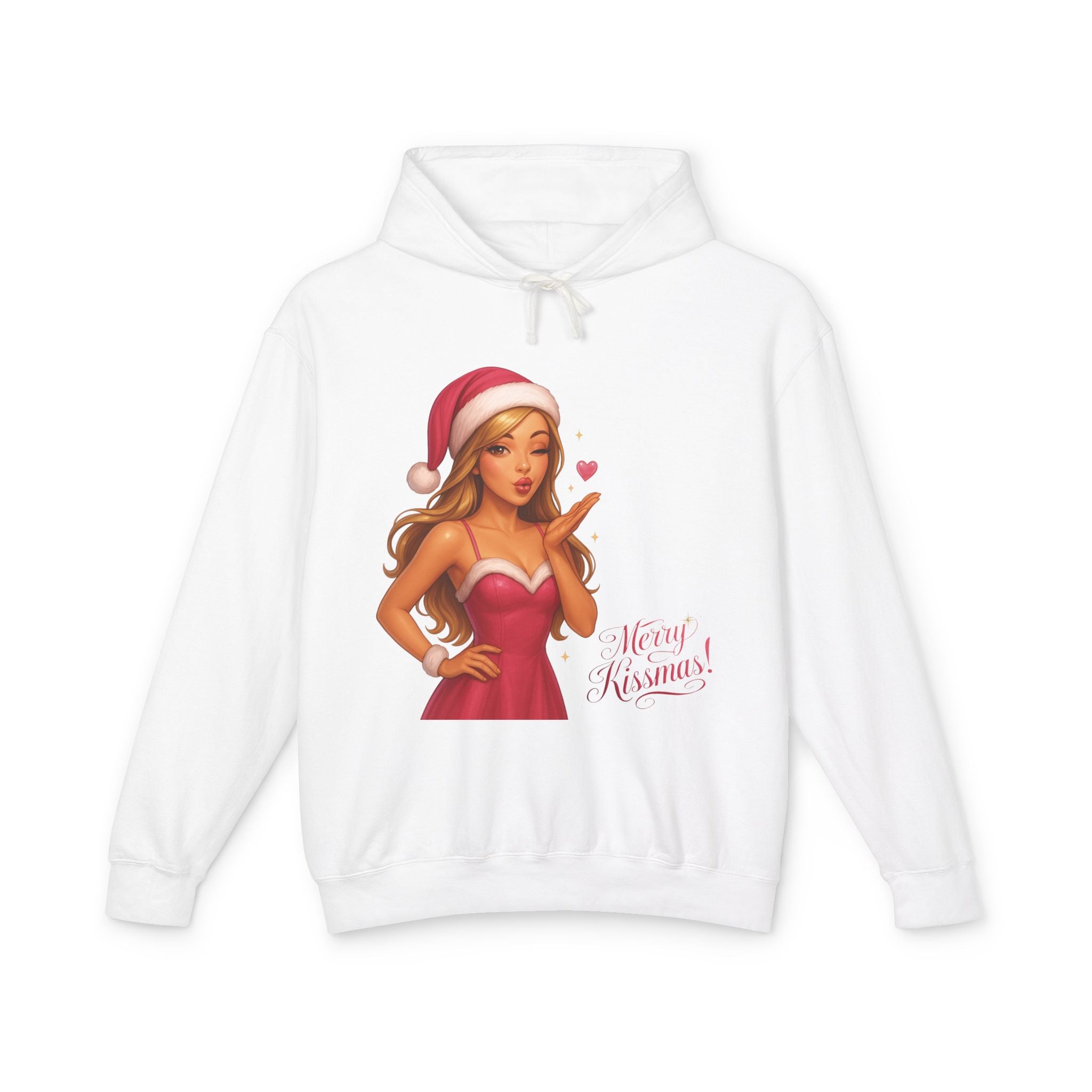Pinup Santa Girl Christmas Hoodie | Merry Xmas Graphic Hoodie