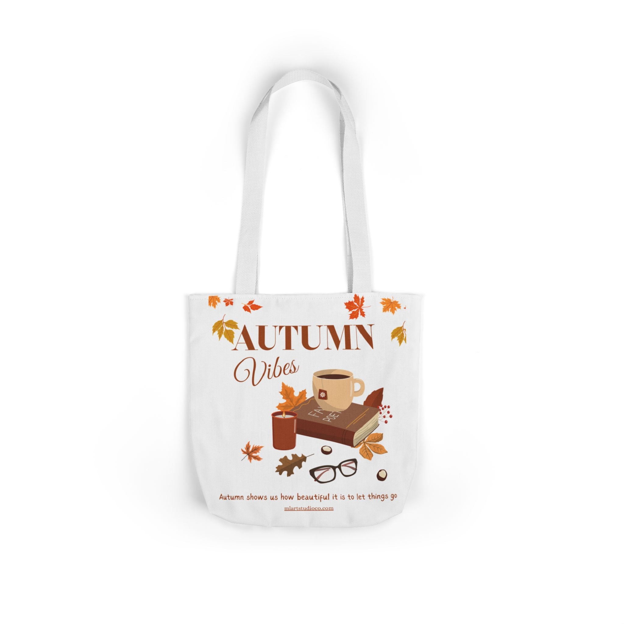 Autumn Vibes Tote Bag – Fall Canvas Shopping Bag, Seasonal Eco-Friendly Gift