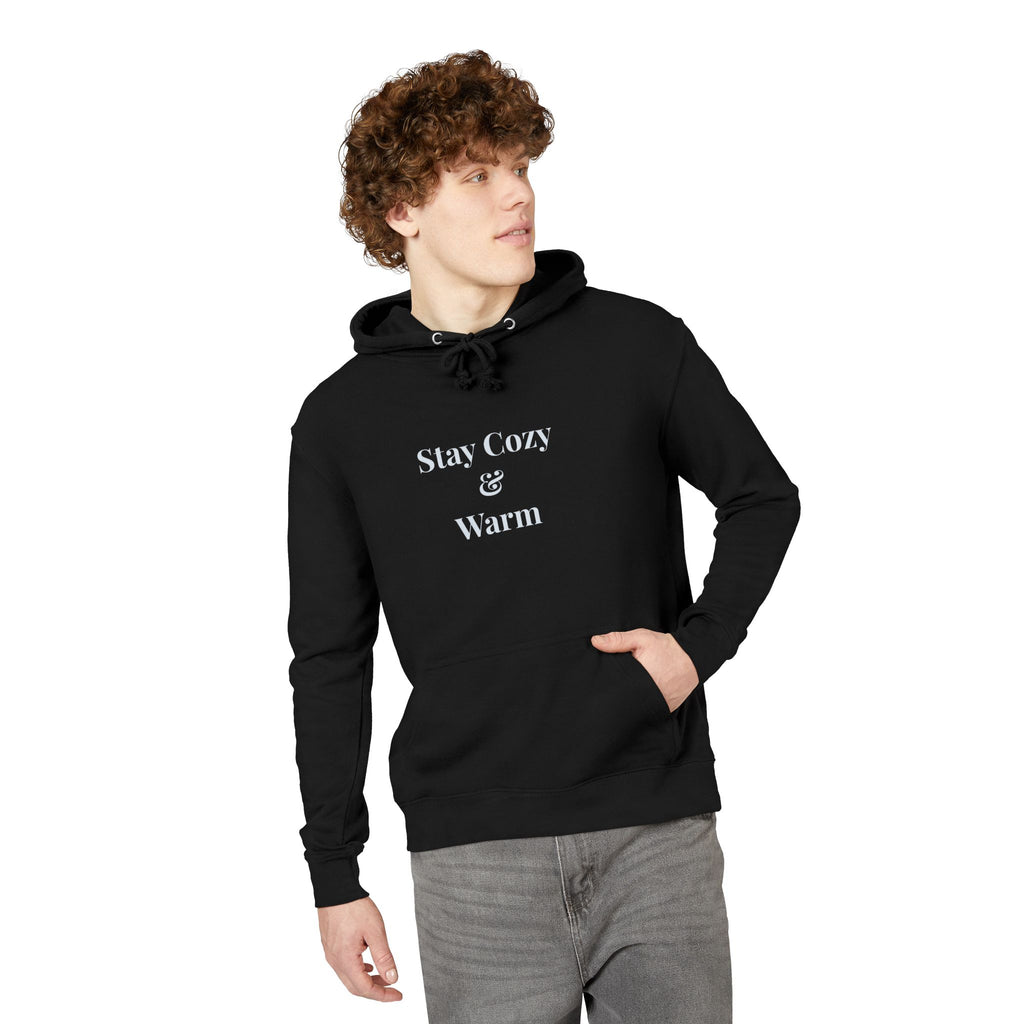 Stay Cozy & Warm Hoodie — Cozy Black French Terry Sweatshirt