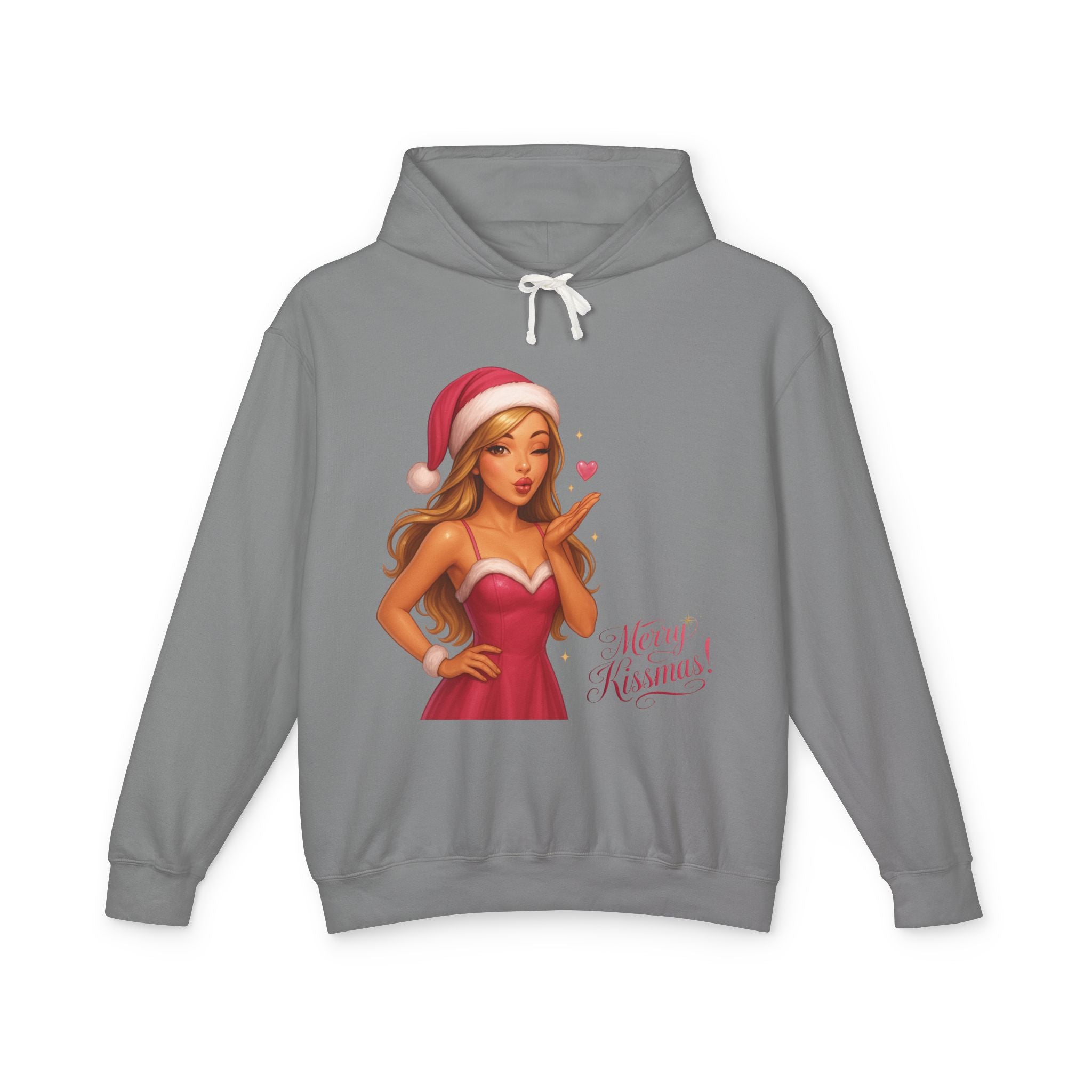 Pinup Santa Girl Christmas Hoodie | Merry Xmas Graphic Hoodie