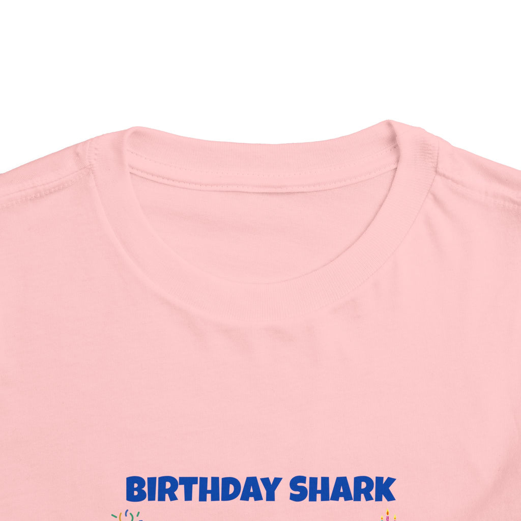 Personalized Birthday Shark TShirt for Kids  Custom Name and Age  Cute Ocean Theme Toddler Tee