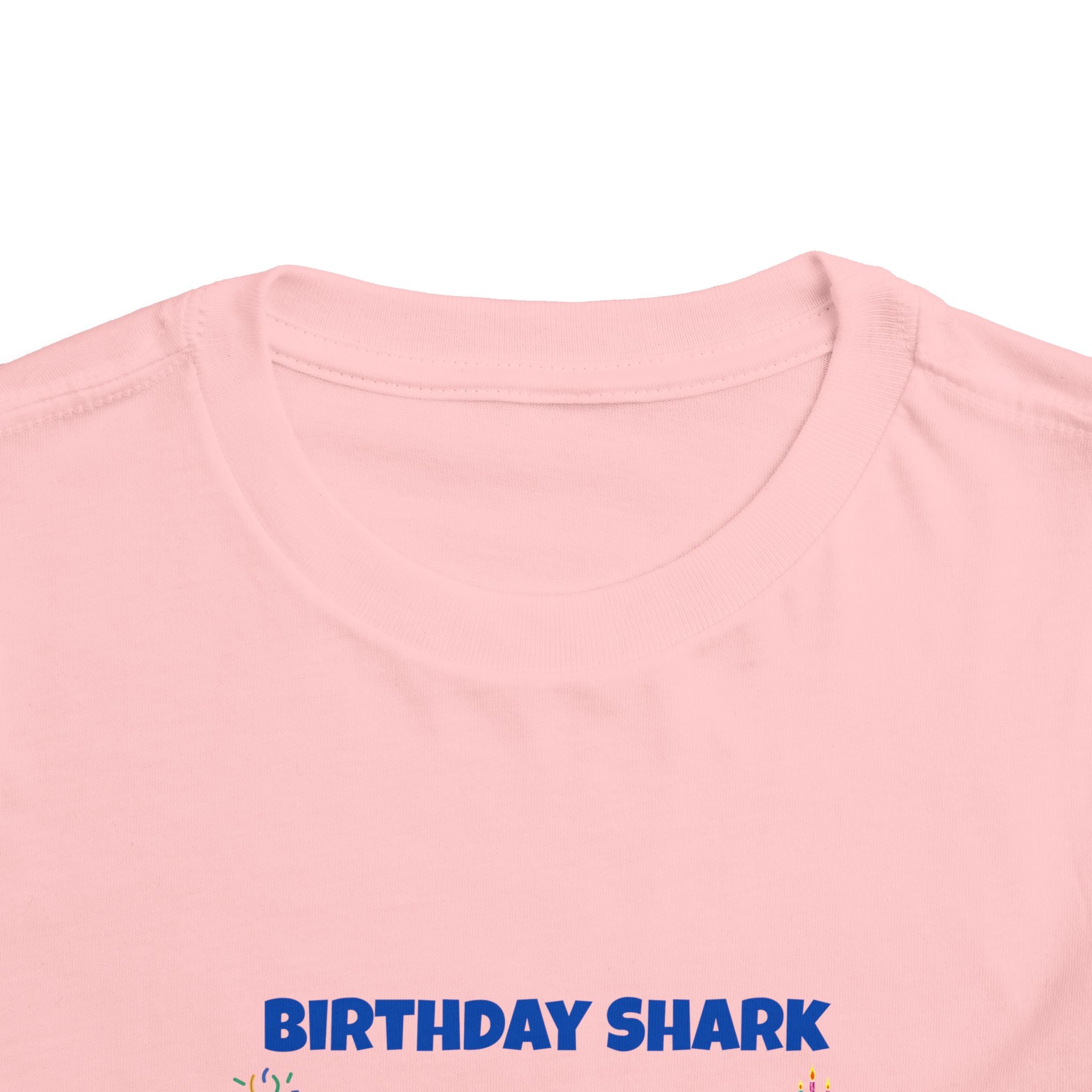 Personalized Birthday Shark TShirt for Kids  Custom Name and Age  Cute Ocean Theme Toddler Tee