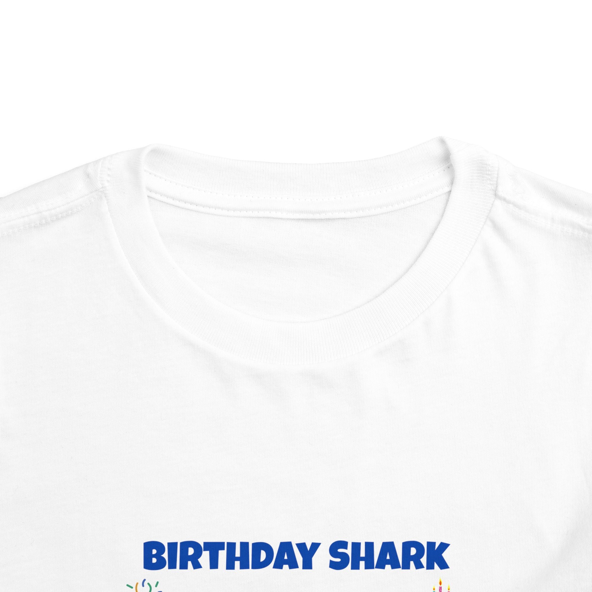Personalized Birthday Shark TShirt for Kids  Custom Name and Age  Cute Ocean Theme Toddler Tee