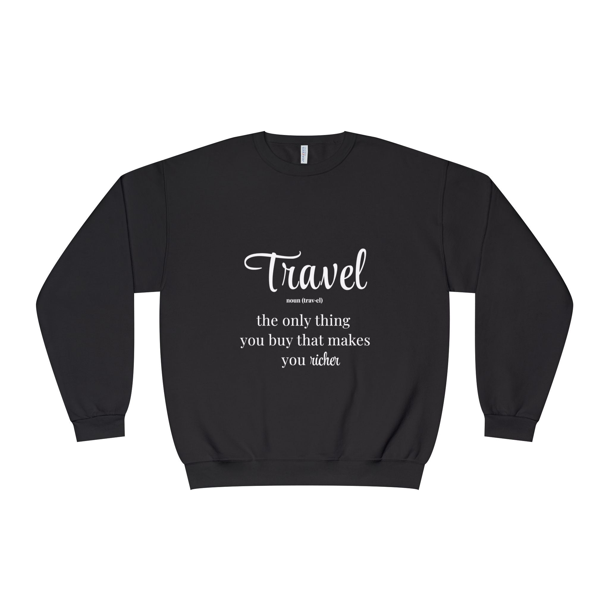 Classic White Crewneck Sweatshirt – Unisex Cozy Pullover