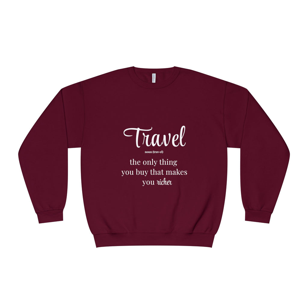 Classic White Crewneck Sweatshirt – Unisex Cozy Pullover