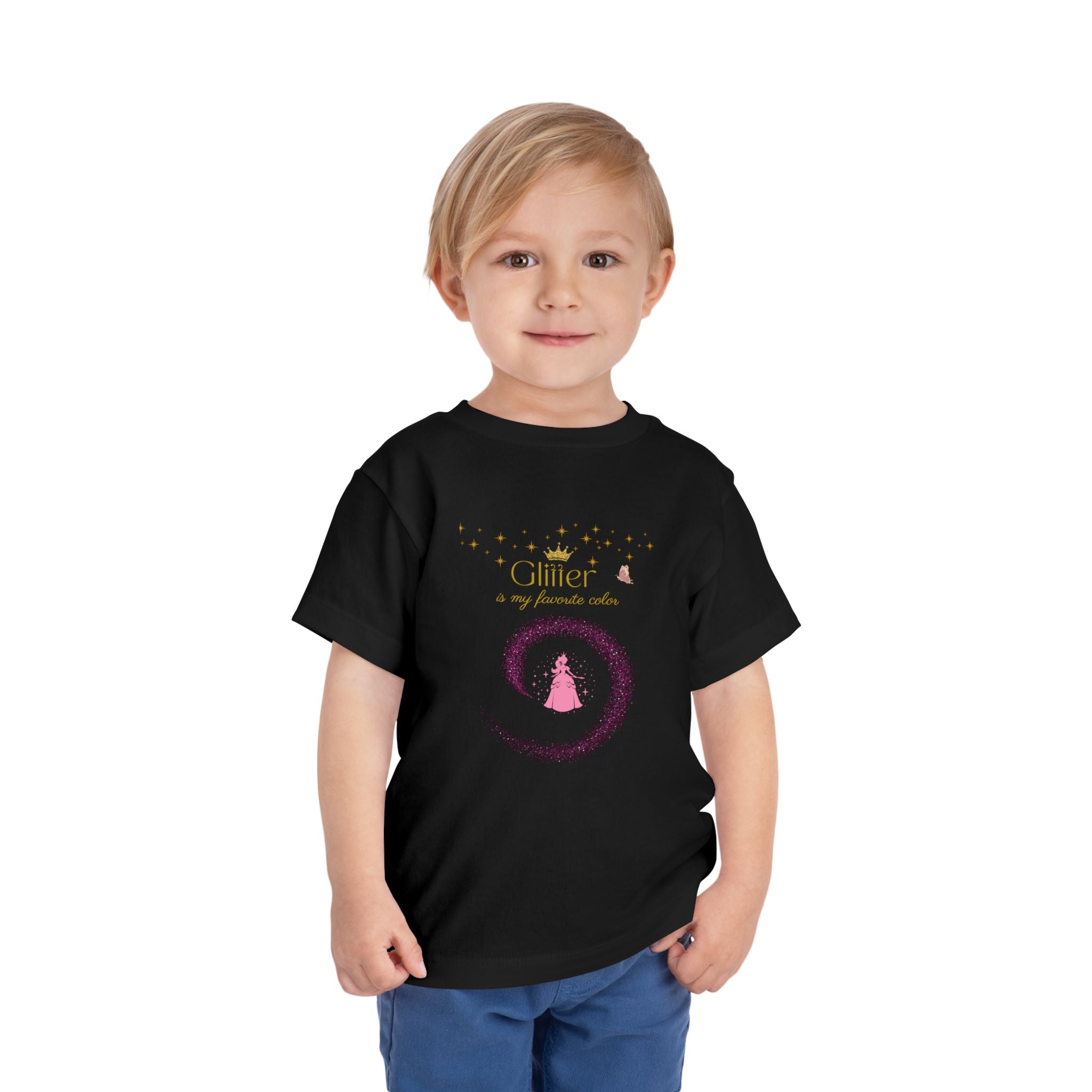 Glitter Is My Favorite Color  Princess T Shirt for Girls Cute Sparkle Tee for Kids