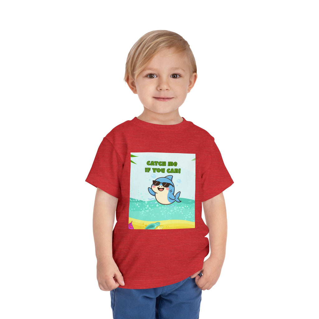 Catch Me If You Can Shark T-Shirt – Cute Toddler Tee, Fun Summer Kids Shirt