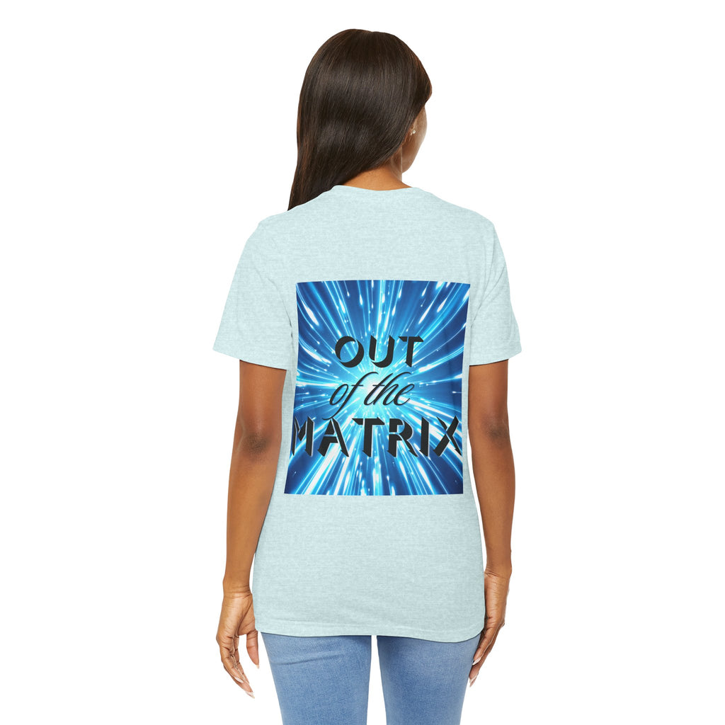 Out of the Matrix – Futuristic Graphic Statement T-Shirt