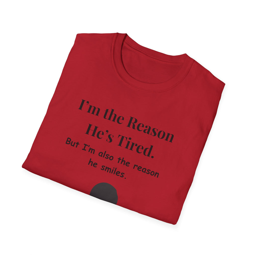 Funny Fathers Day Shirt  Im the Reason Hes Tired Gift from Kids