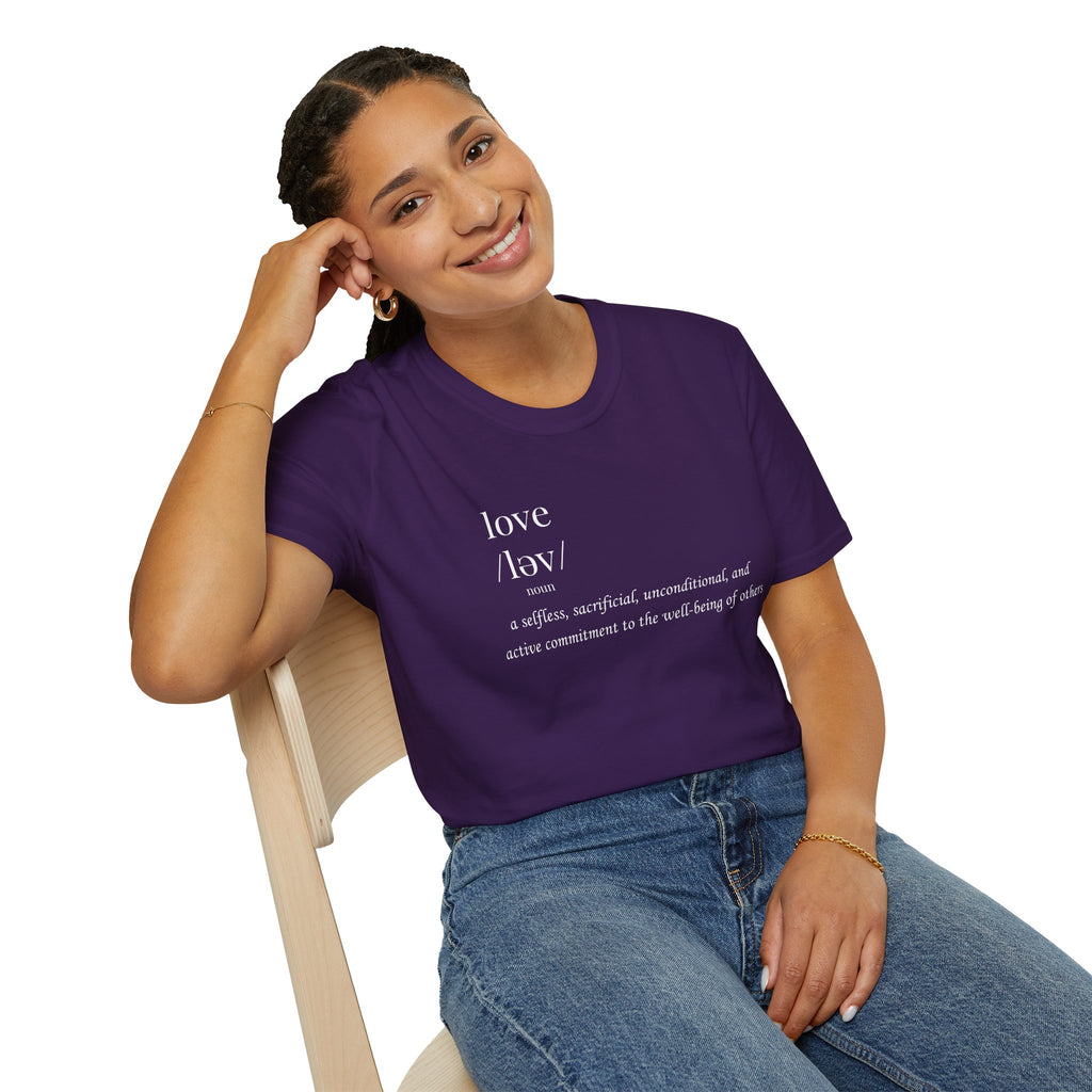 Love Definition T-Shirt | Meaningful Minimalist Graphic Tee