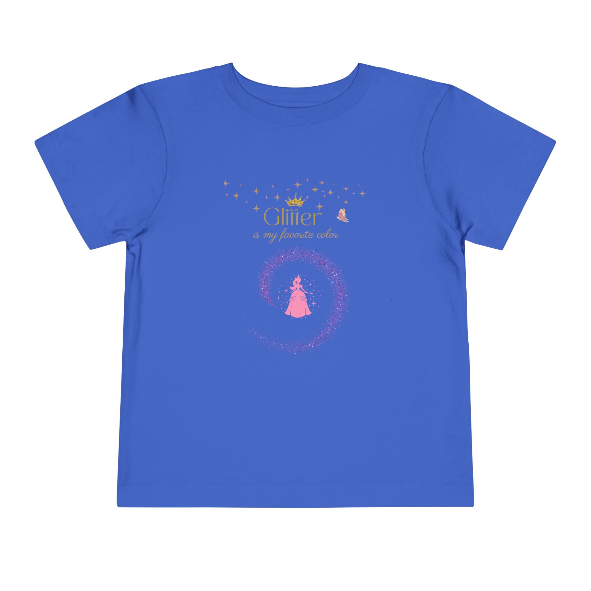 Glitter Is My Favorite Color  Princess T Shirt for Girls Cute Sparkle Tee for Kids