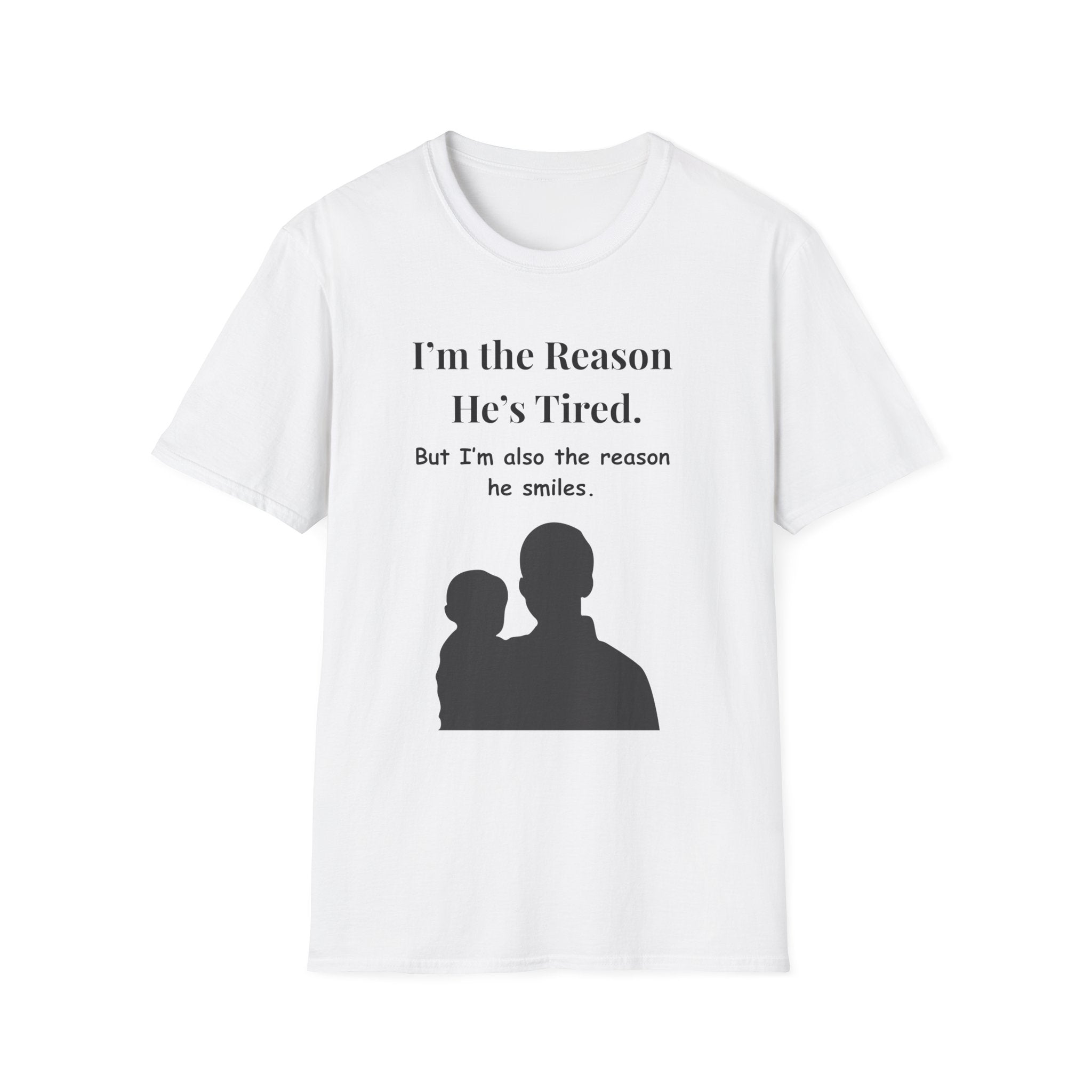 Funny Fathers Day Shirt  Im the Reason Hes Tired Gift from Kids