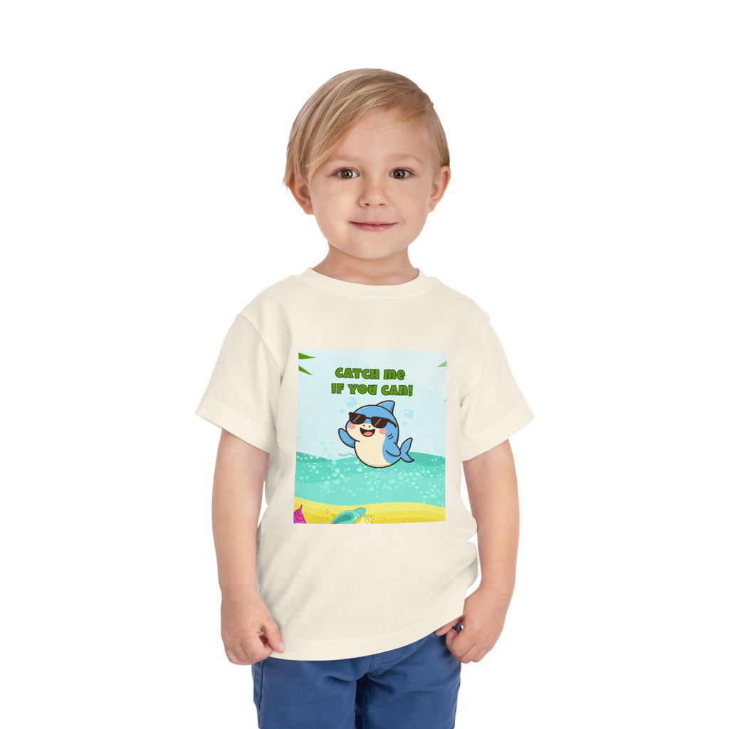 Catch Me If You Can Shark T-Shirt – Cute Toddler Tee, Fun Summer Kids Shirt