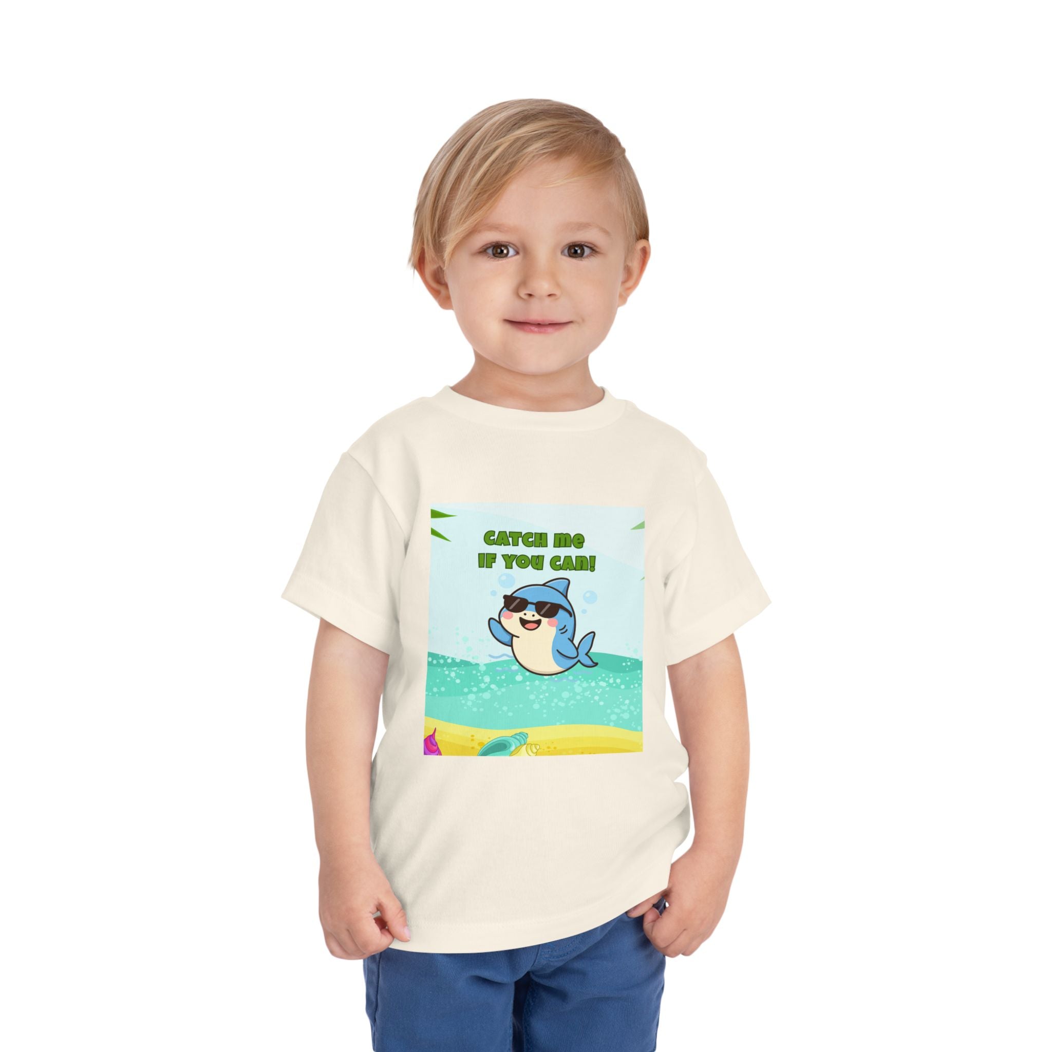 Catch Me If You Can Shark T-Shirt – Cute Toddler Tee, Fun Summer Kids Shirt