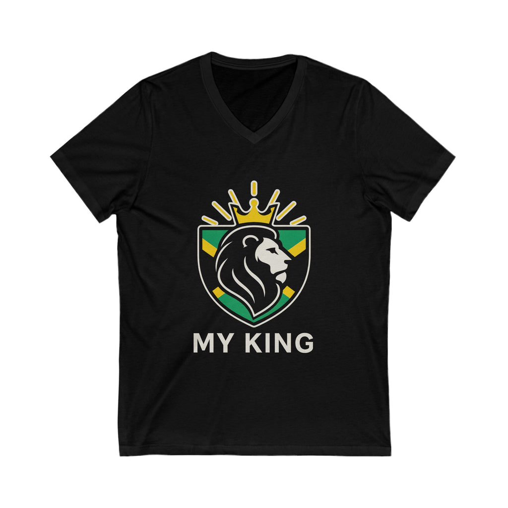 My King V-Neck Tee | Unisex Shirt for Dads, Father’s Day Gift, Birthday Apparel, Men's Fashion, Casual Wear