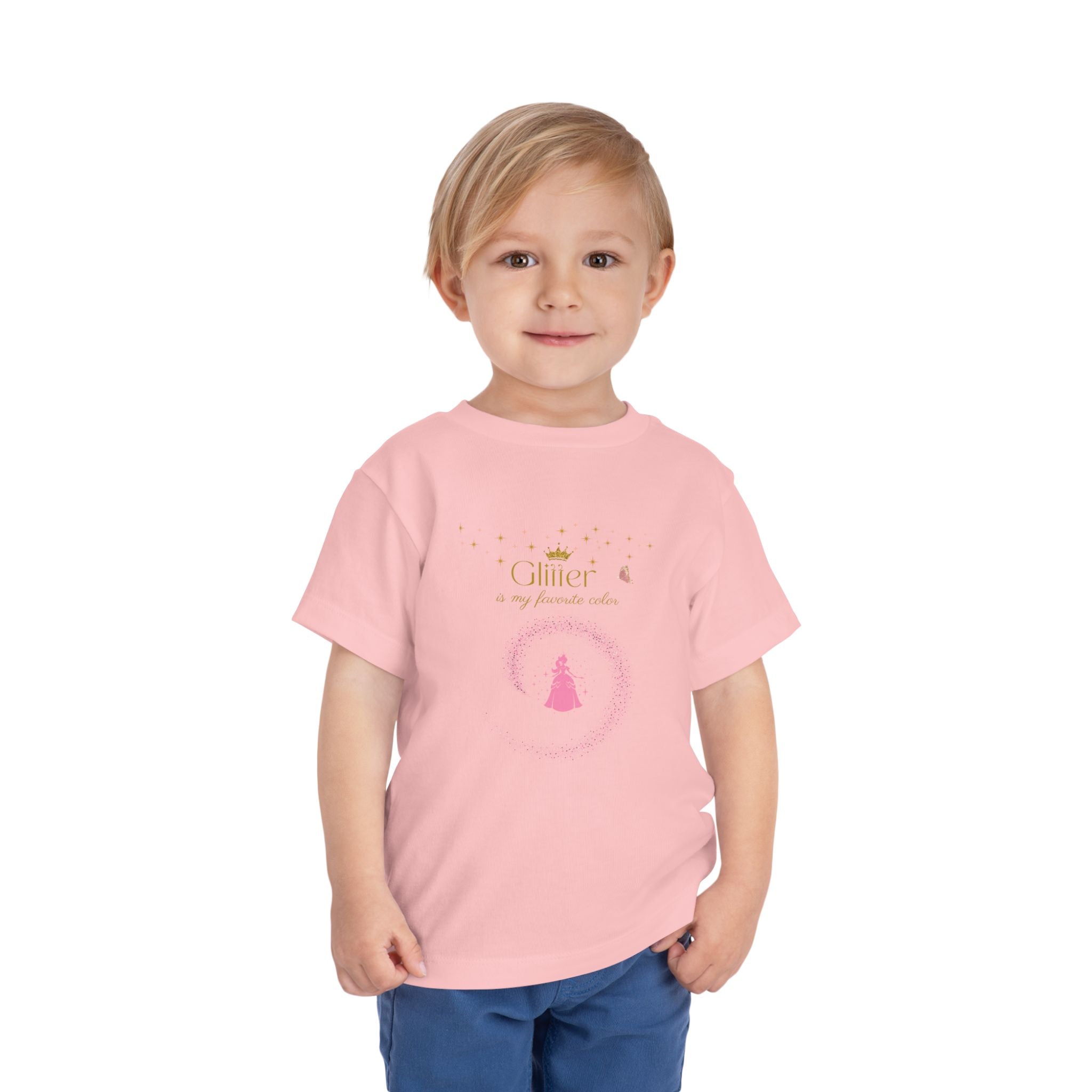 Glitter Is My Favorite Color  Princess T Shirt for Girls Cute Sparkle Tee for Kids