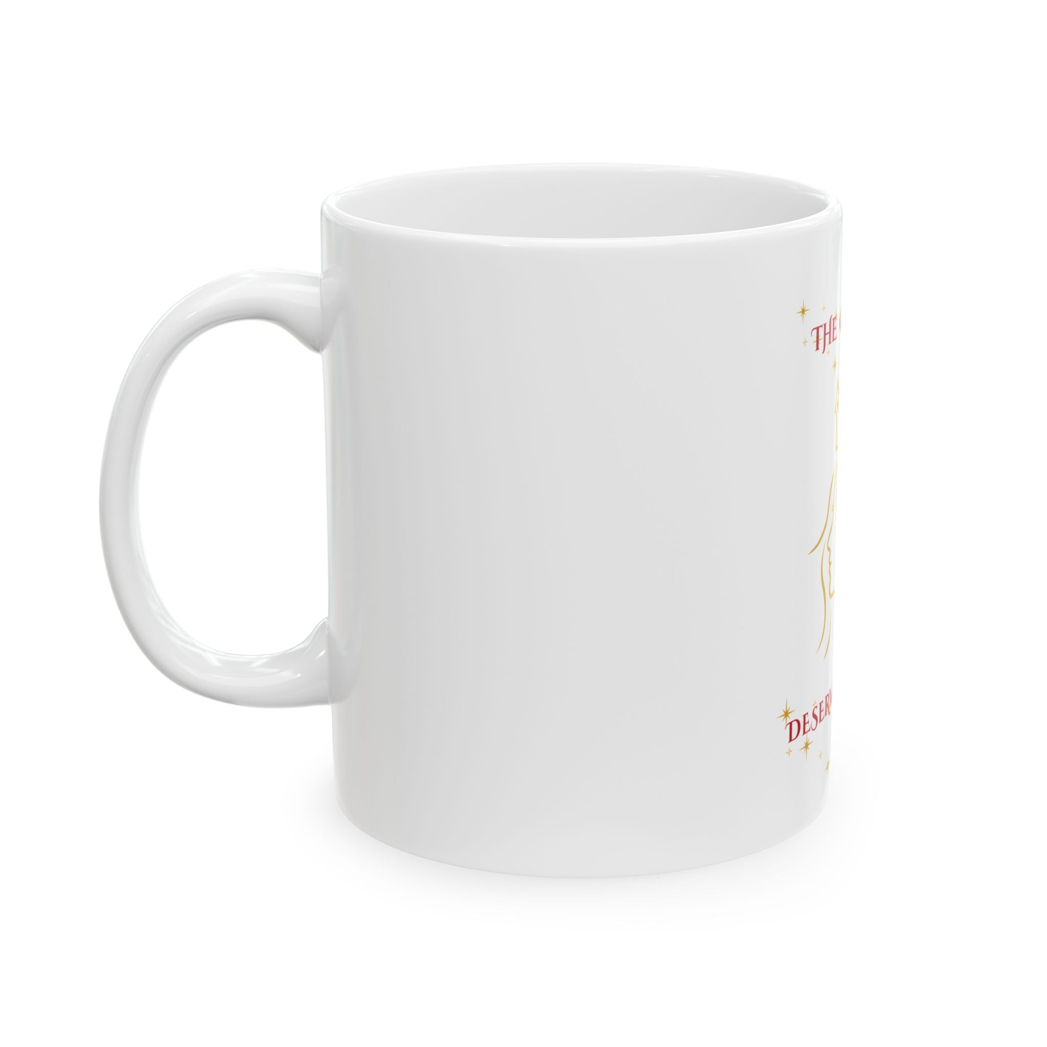 Queen Mug Gift for Her, Crown Coffee Mug, Royal Mug for Women, Inspirational Mug, Birthday Gift for Mom Wife Friend, Elegant Ceramic Cup
