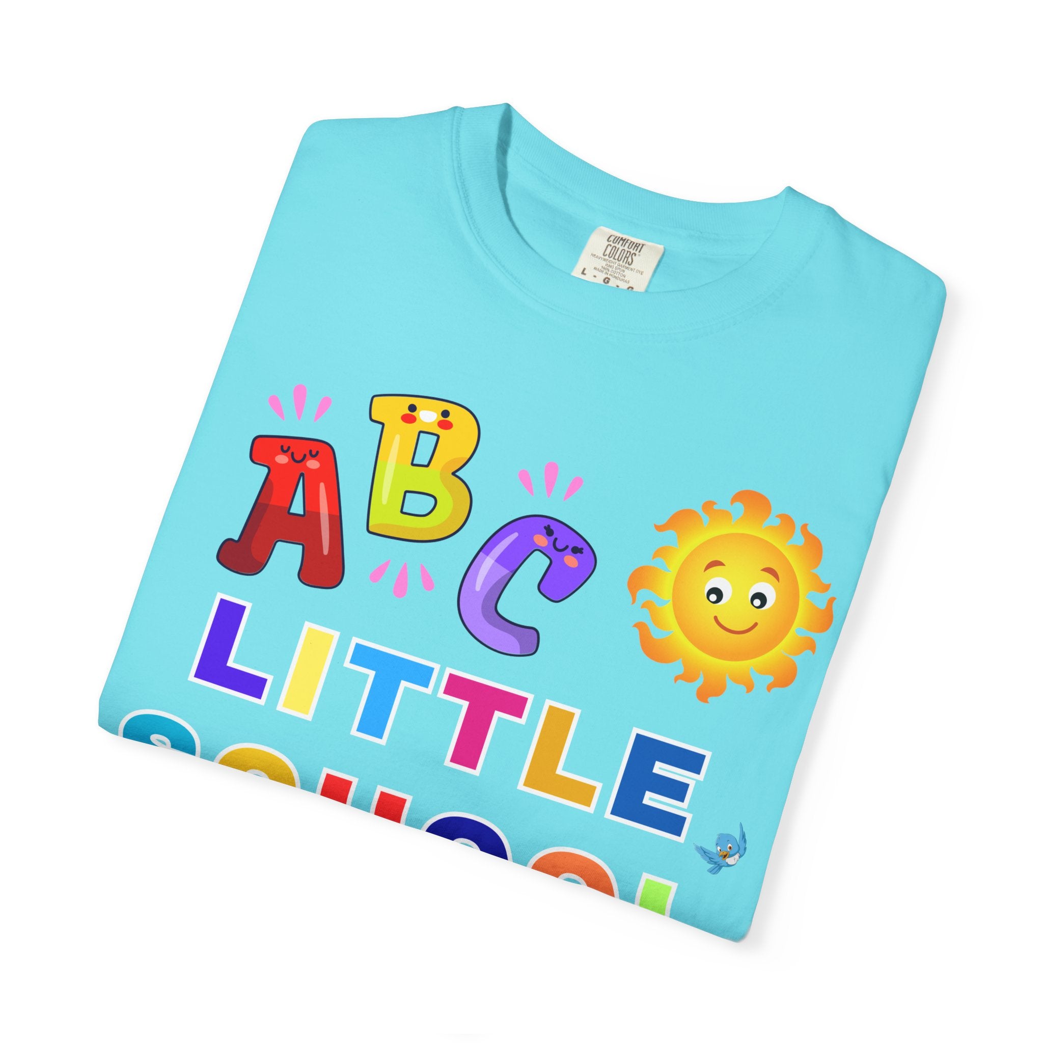 ABC Little School Unisex Garment-Dyed T-Shirt, Kids Learning Apparel, Back to School Shirt, Educational Gift, Fun Classroom Wear