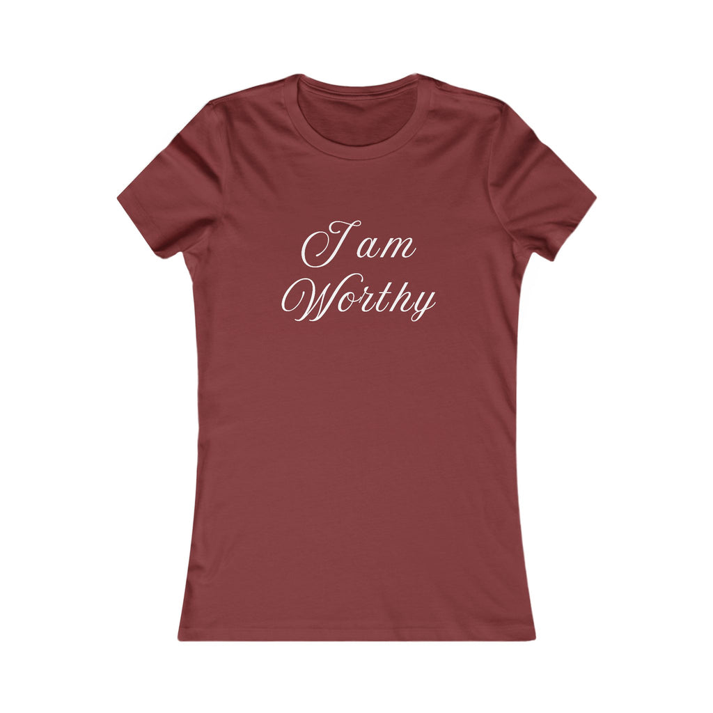 I Am Worthy T-Shirt for Women | Self Love Affirmation Tee | Aesthetic Graphic Shirt