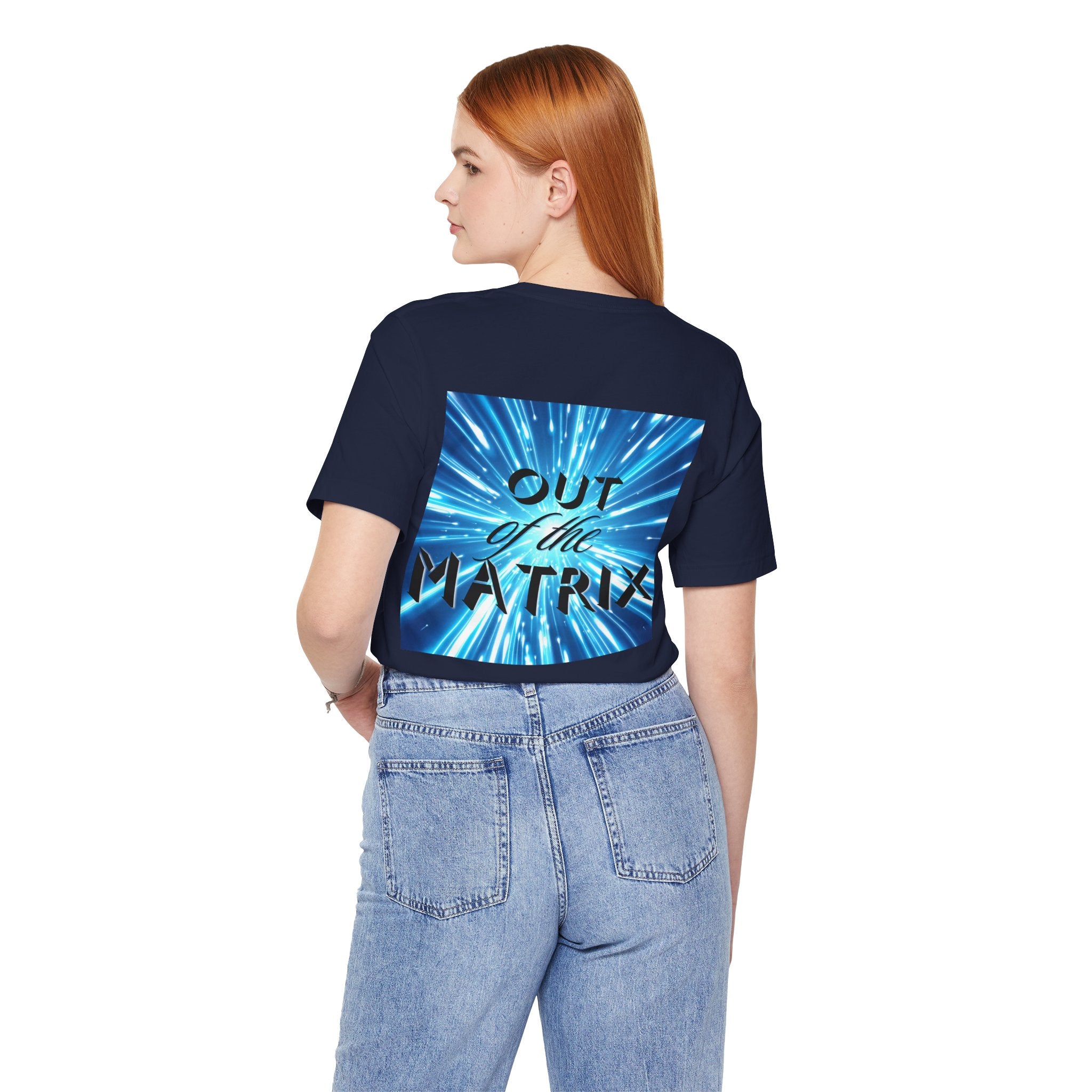 Out of the Matrix – Futuristic Graphic Statement T-Shirt