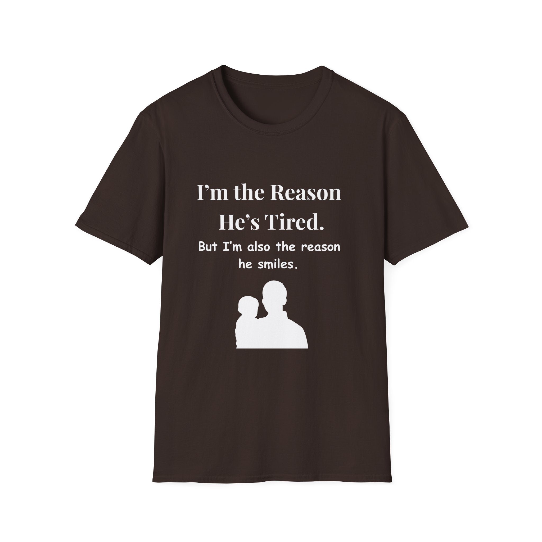 Funny Fathers Day Shirt Im the Reason Hes Tired Gift from Kids